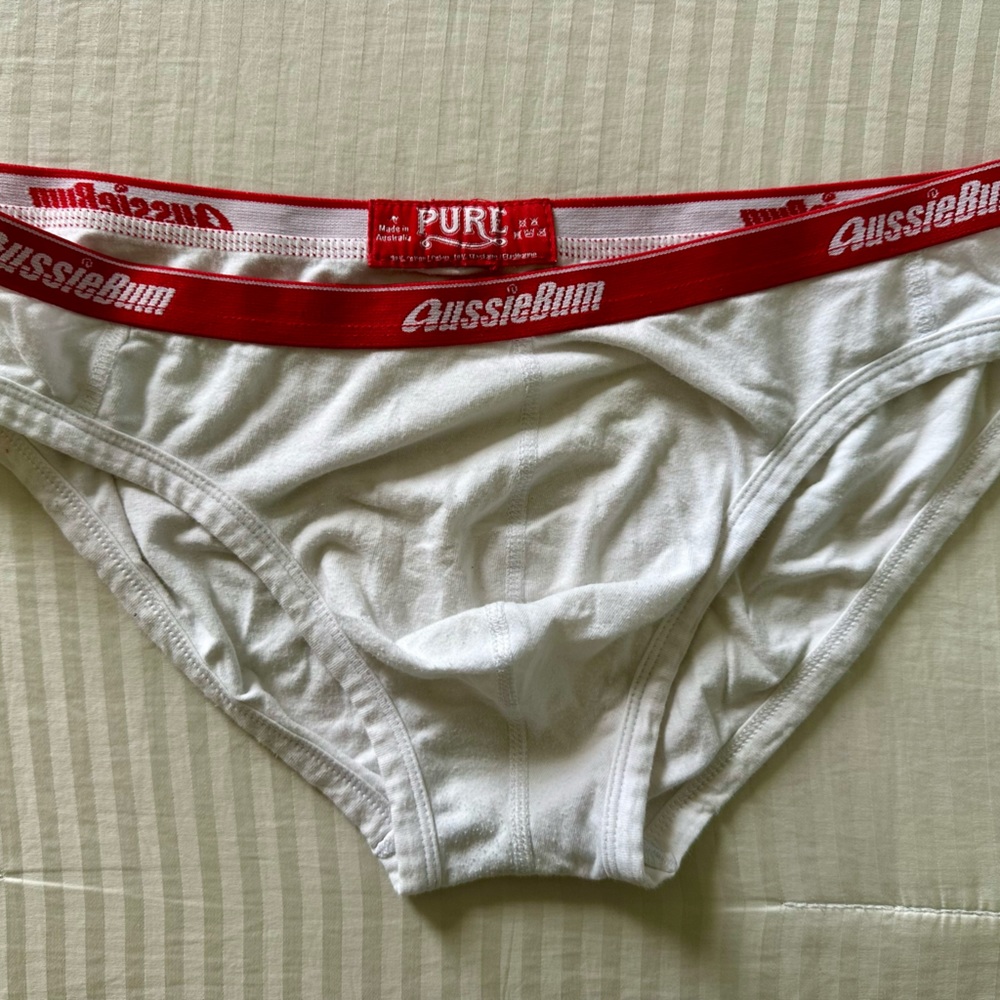Aussiebum white briefs
